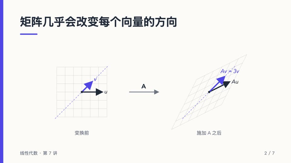 矩阵变换网格向量的幻灯片